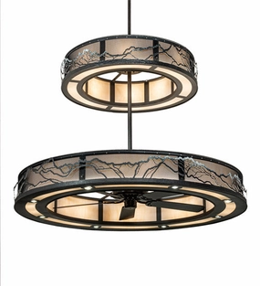 Telluride Magic LED Chandelier large electric fans for spacious rooms