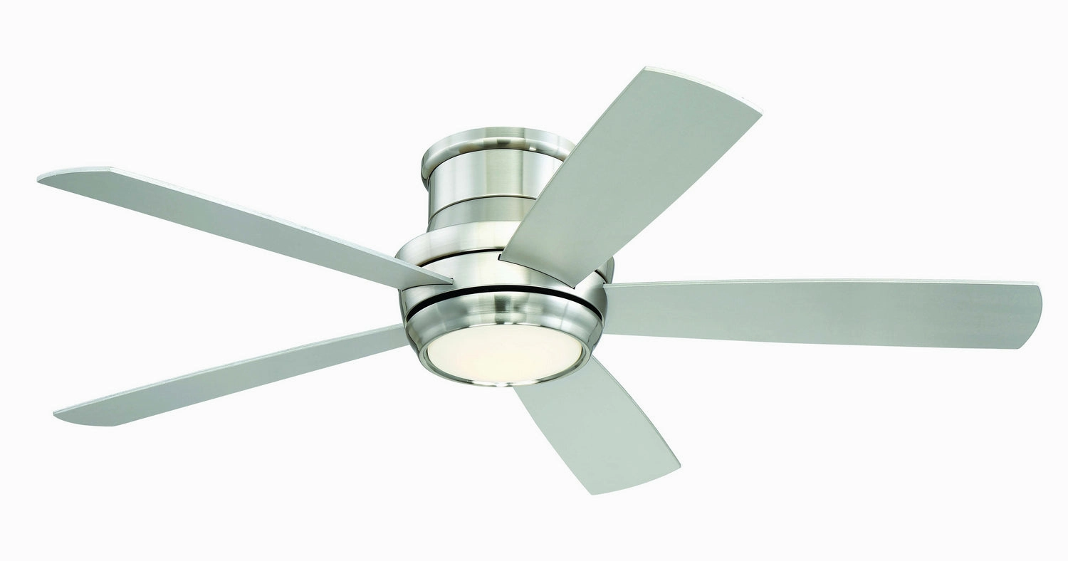 Tempo Hugger 52" 52"Ceiling Fan Brushed Polished Nickel