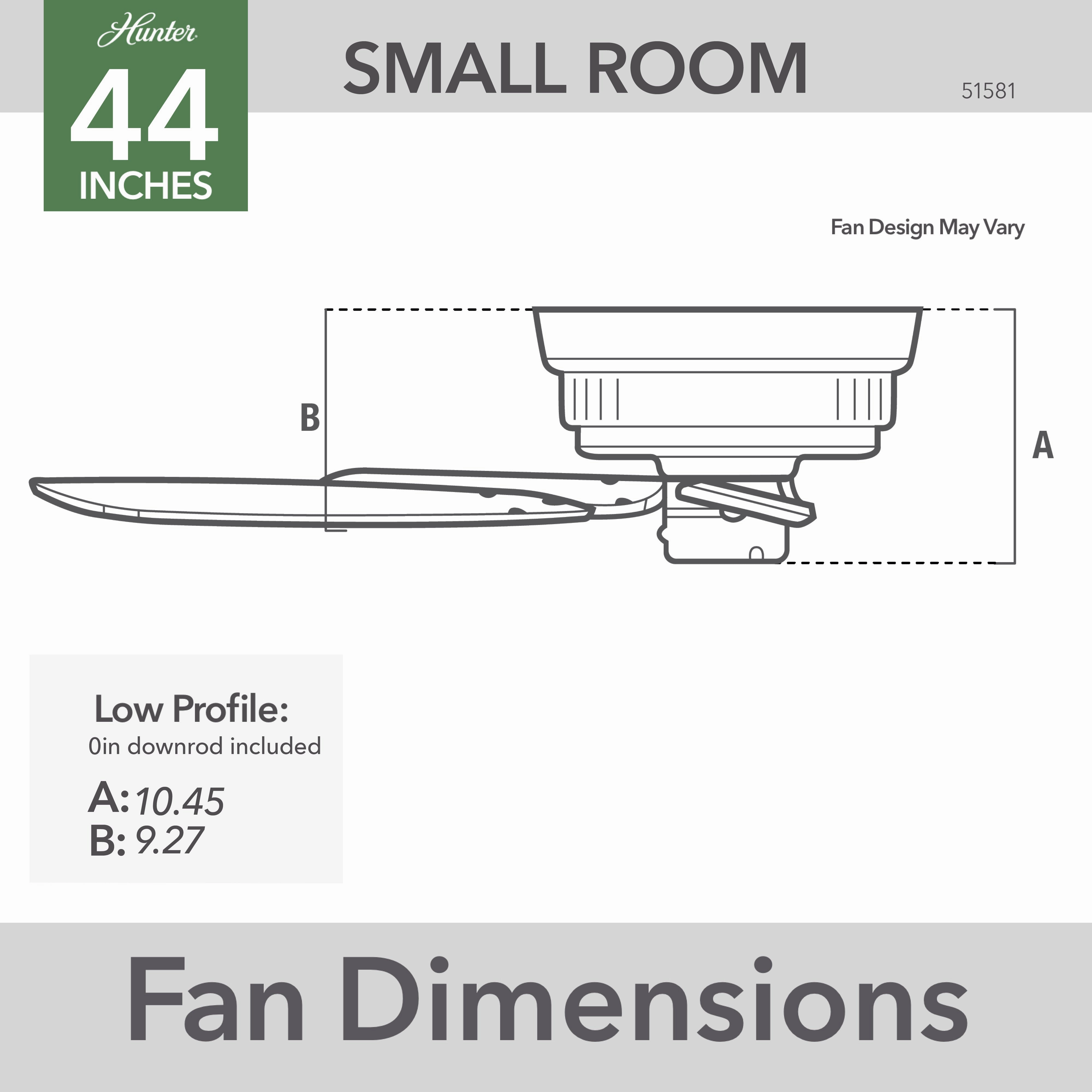 Terrace Cove 44"Ceiling Fan Matte Black