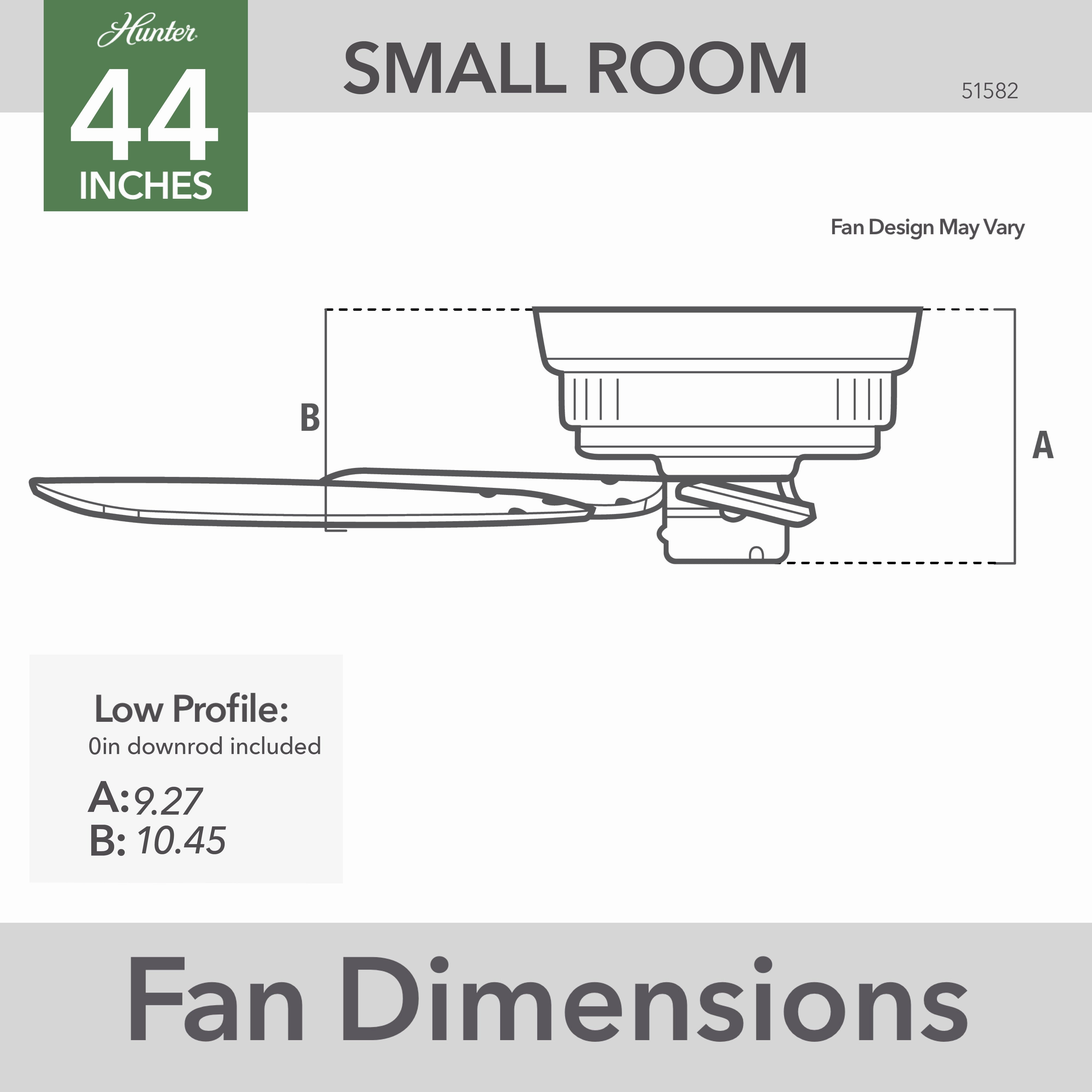 Terrace Cove 44"Ceiling Fan Matte Silver
