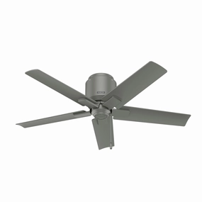 Terrace Cove 44"Ceiling Fan Matte Silver space-saving huggers with modern style