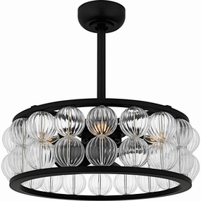 Terrarock Four Light Fan Light Matte Black best small fans for home and travel
