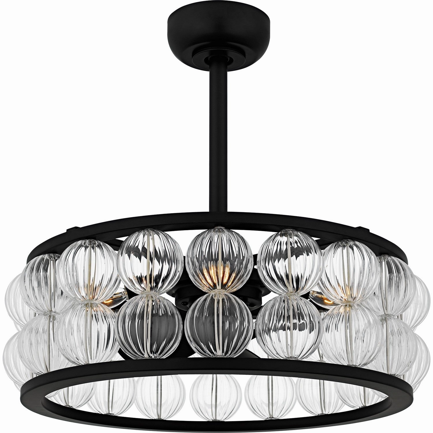 Terrarock Four Light Fan Light Matte Black best small fans for home and travel