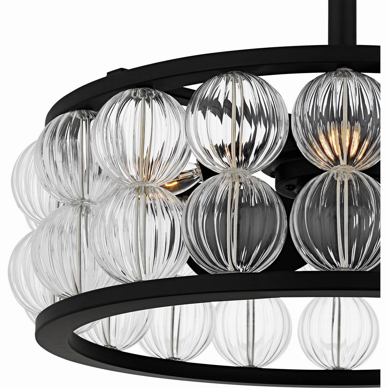Terrarock Four Light Fan Light Matte Black