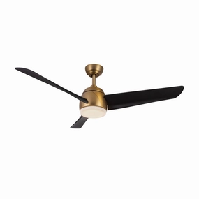 Thalia 54"Ceiling Fan Brushed Gold/Matte Black lightweight fans for moving around easily