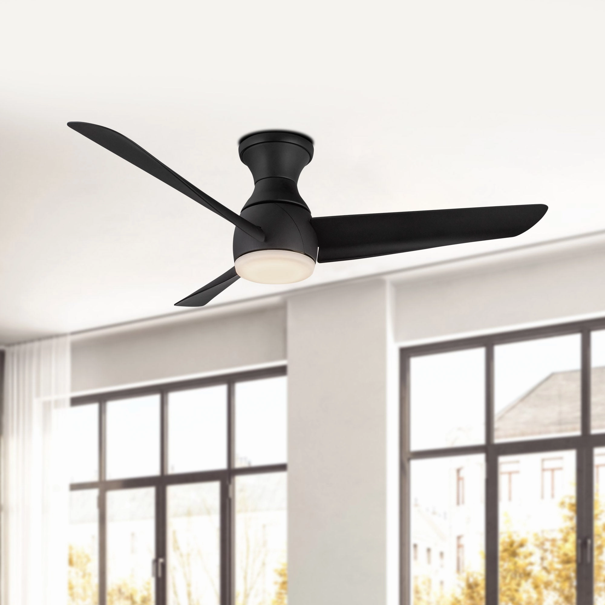 Thalia 54"Hugger Fan Matte Black