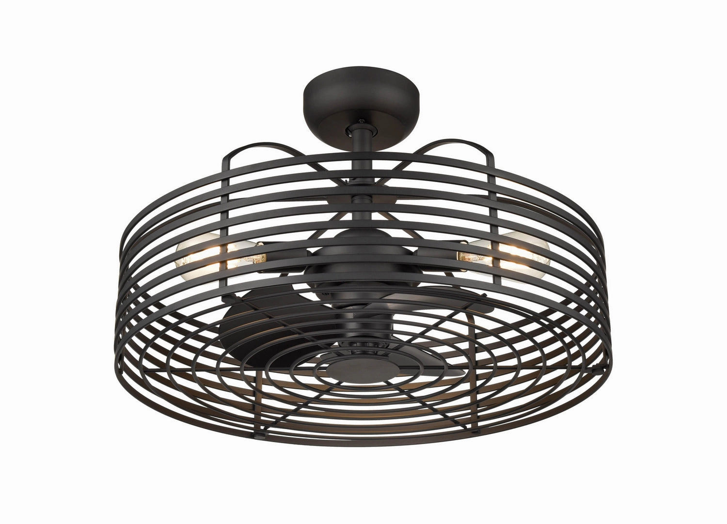 Three Light Fandelier Matte Black