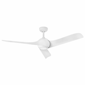 Tiburon 56" Smart Fan Matte White affordable medium fans for summer