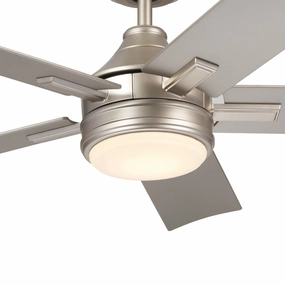 Tide 52"Ceiling Fan Brushed Nickel weatherproof fans for outdoor environments
