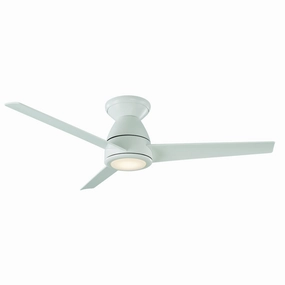 Tip-Top 52"Ceiling Fan Matte White energy-efficient medium fans with remote