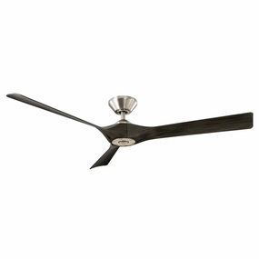 Torque 58"Ceiling Fan Brushed Nickel/Ebony affordable medium fans for summer