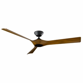 Torque 58"Ceiling Fan Matte Black/Distressed Koa outdoor exterior fans for patio cooling