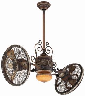 Traditional Gryo Led 42"Performance Fan Belcaro Walnut lightweight fans for moving around easily