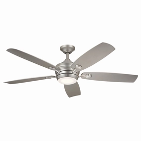 Tranquil 56"Ceiling Fan Brushed Nickel weatherproof fans for outdoor environments
