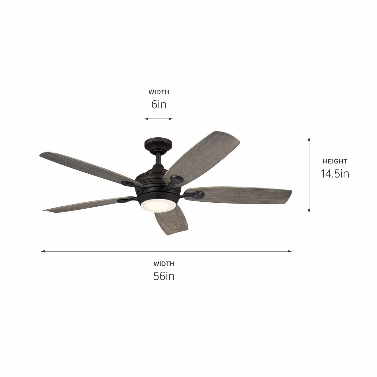 Tranquil 56"Ceiling Fan Olde Bronze