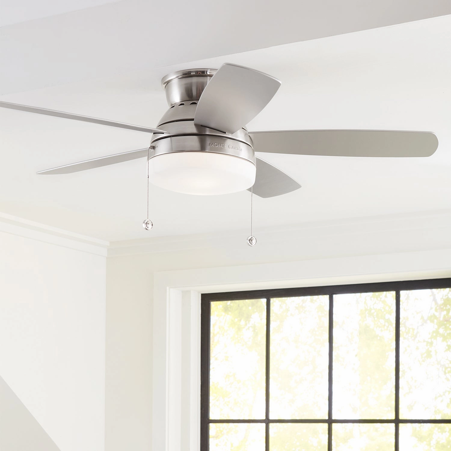 Traverse 52"Ceiling Fan Brushed Steel