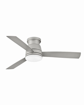 Trey 52"Ceiling Fan Brushed Nickel low-noise fans for peaceful environments