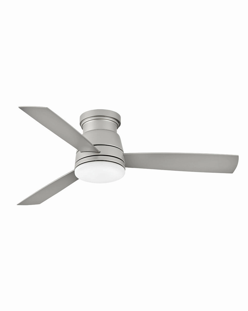 Trey 52"Ceiling Fan Brushed Nickel low-noise fans for peaceful environments