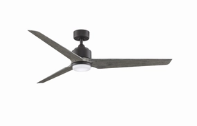 TriAire Custom Motor Matte Greige weatherproof fans for outdoor environments