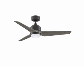 TriAire Custom Motor Matte Greige weatherproof fans for outdoor environments