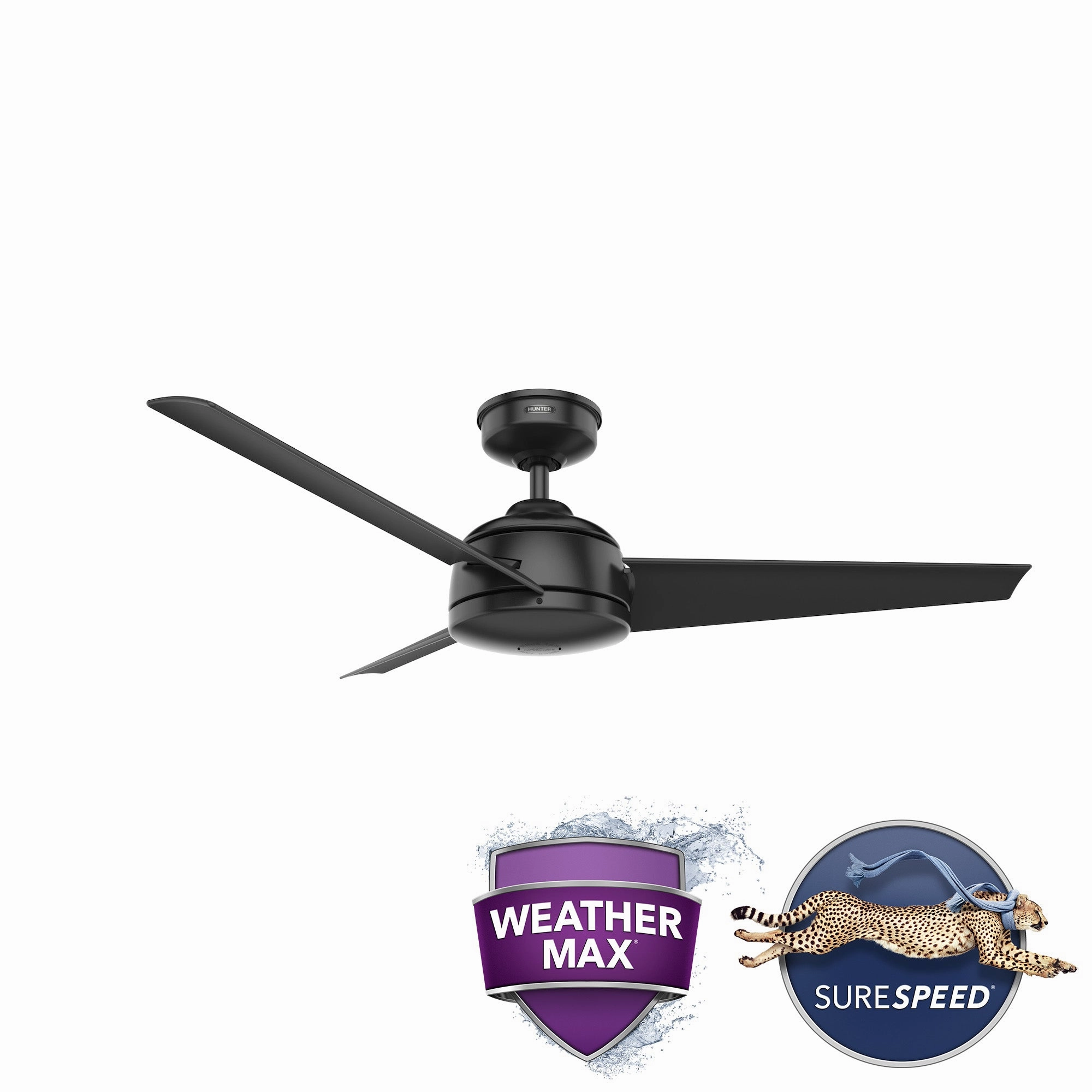 Trimaran 52"Ceiling Fan Matte Black