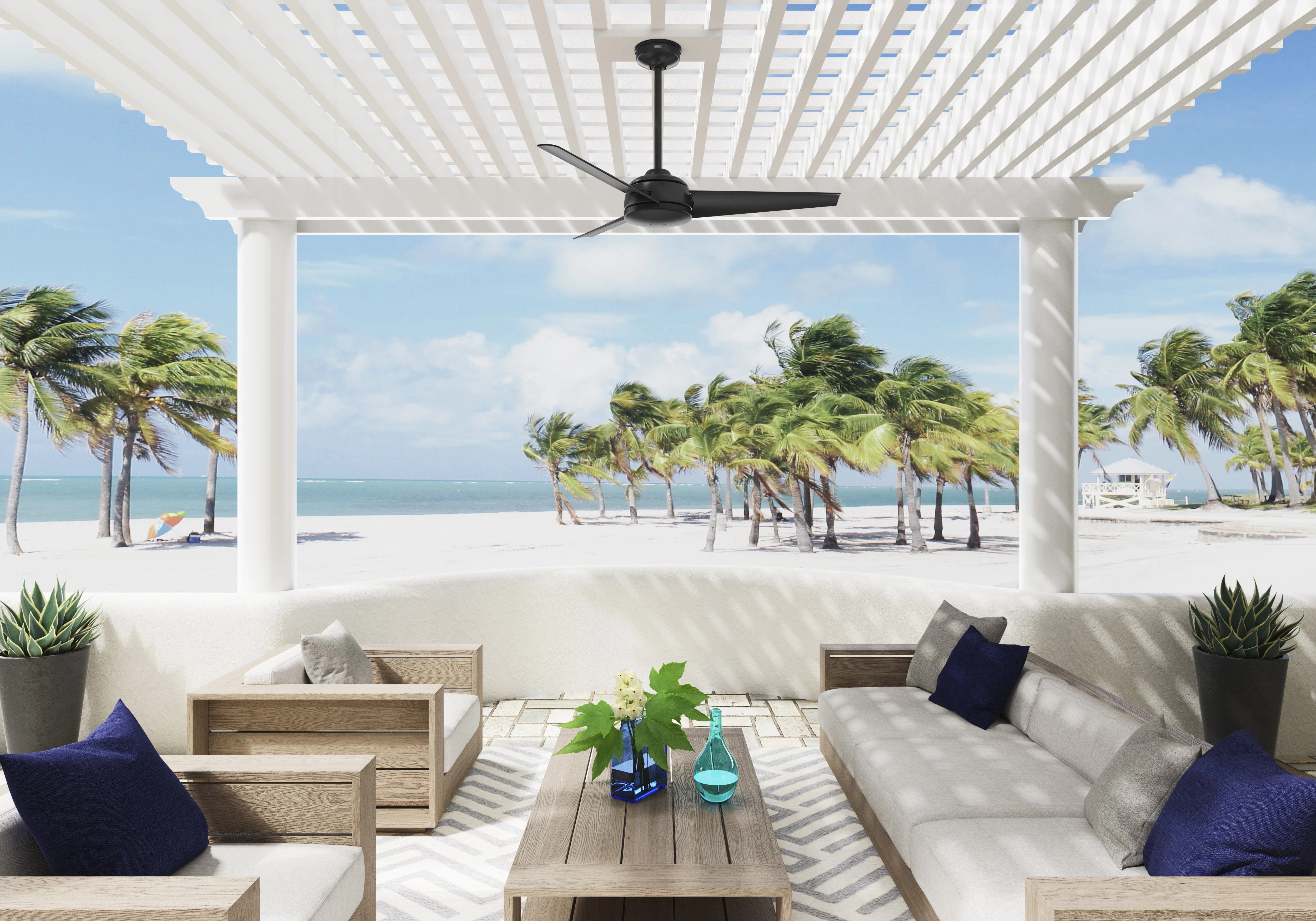Trimaran 52"Ceiling Fan Matte Black