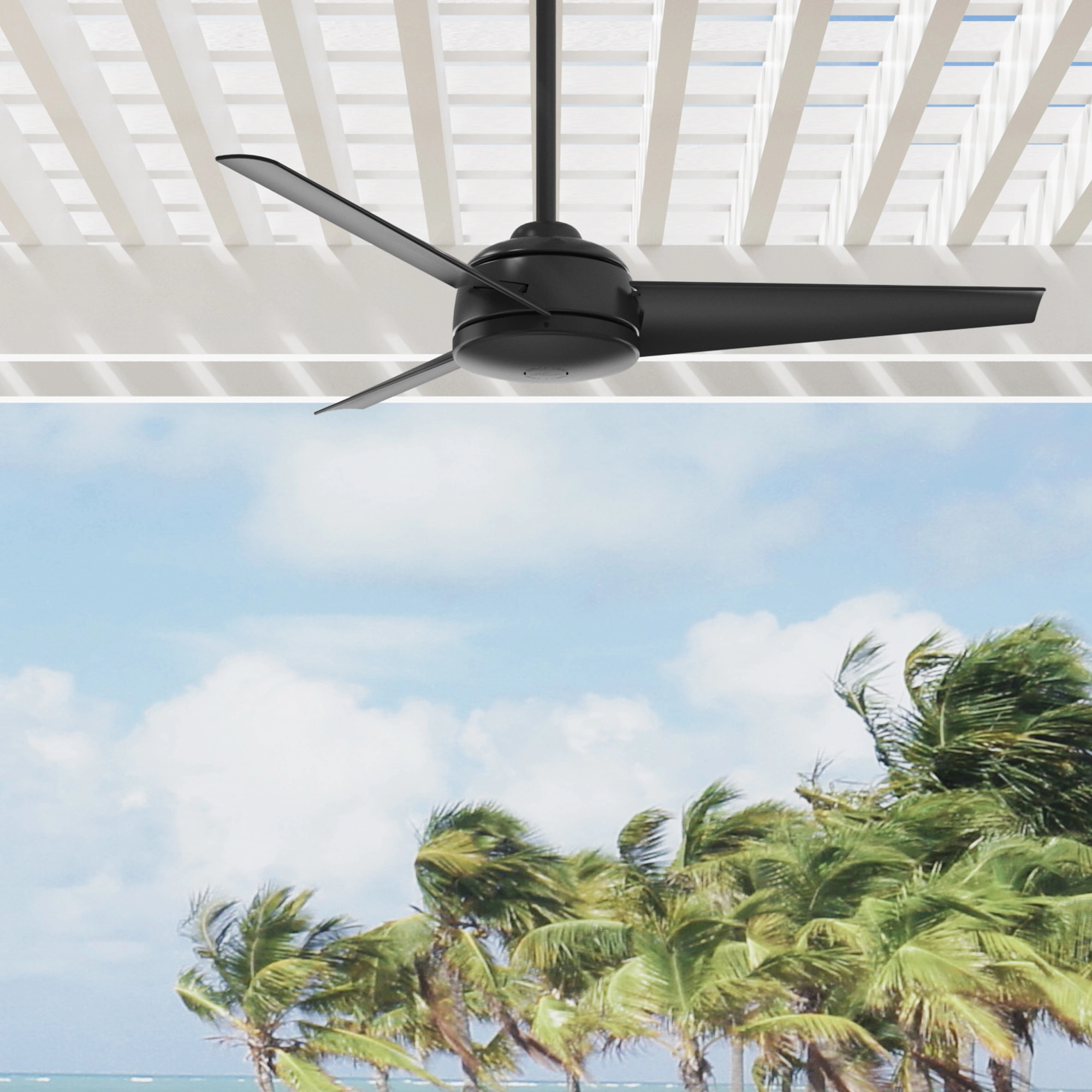 Trimaran 52"Ceiling Fan Matte Black