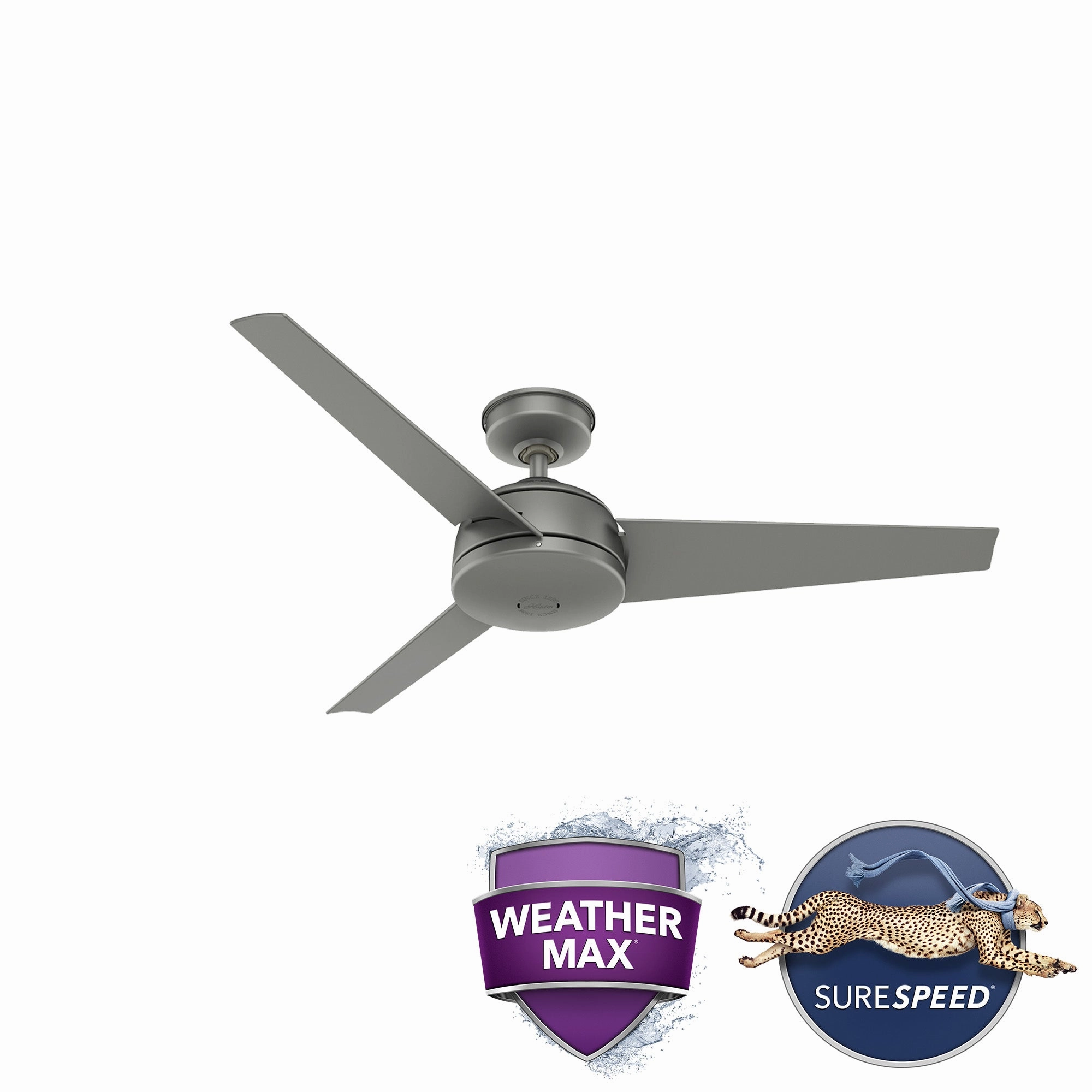 Trimaran 52"Ceiling Fan Matte Silver