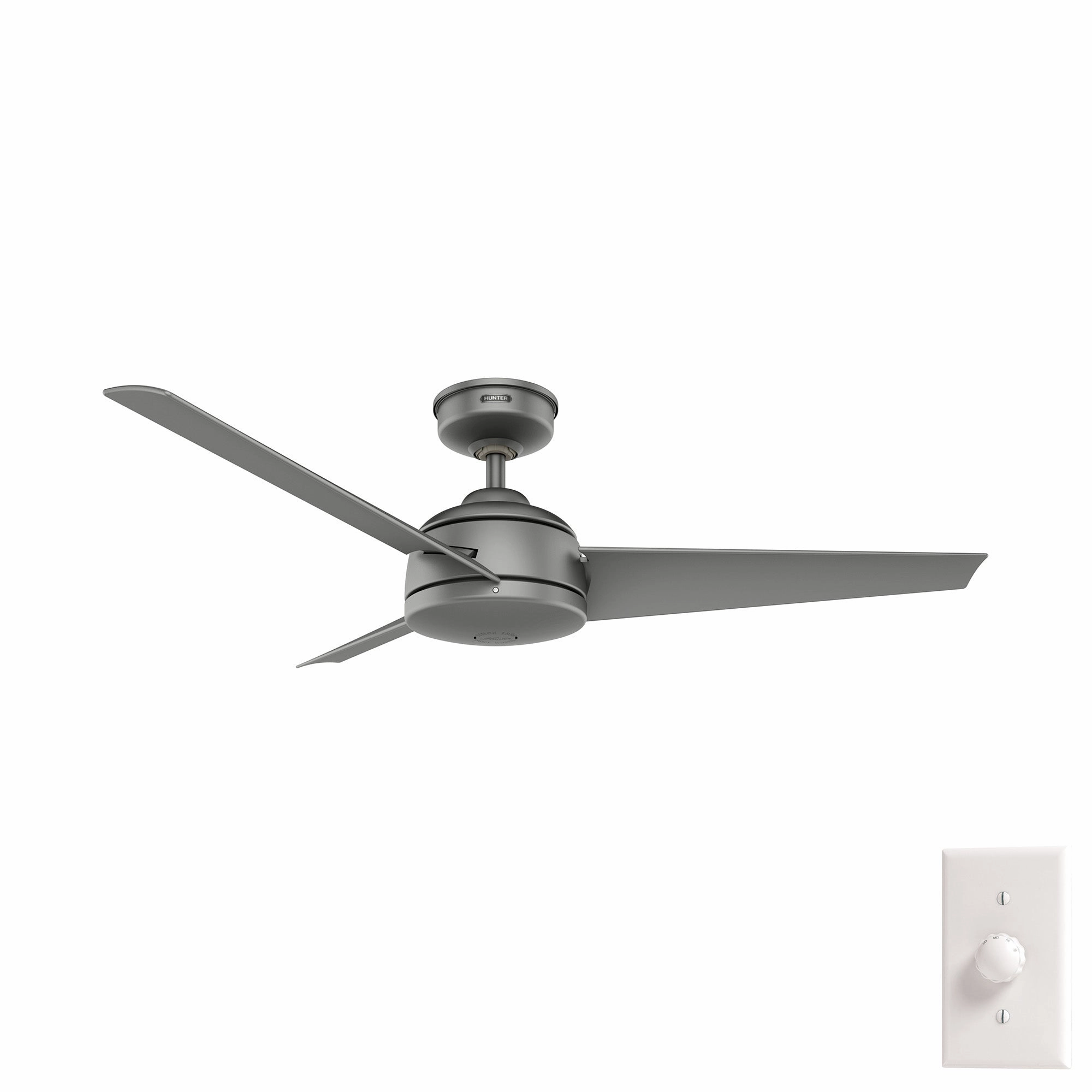 Trimaran 52"Ceiling Fan Matte Silver