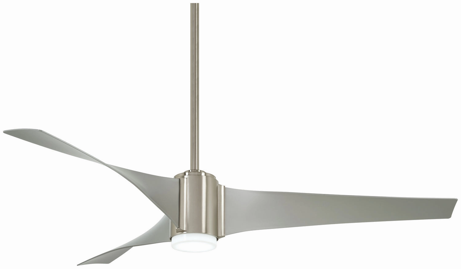 Triple 60"Ceiling Fan Brushed Nickel W/ Silver affordable cooling fans for summer