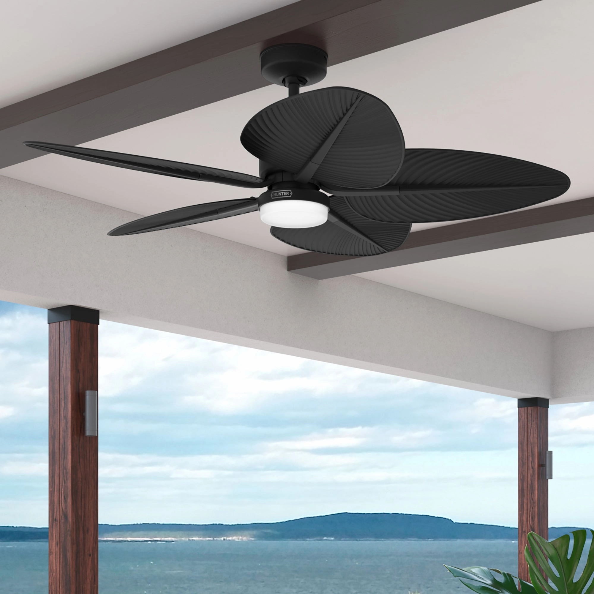 Tropic View 52"Ceiling Fan Matte Black