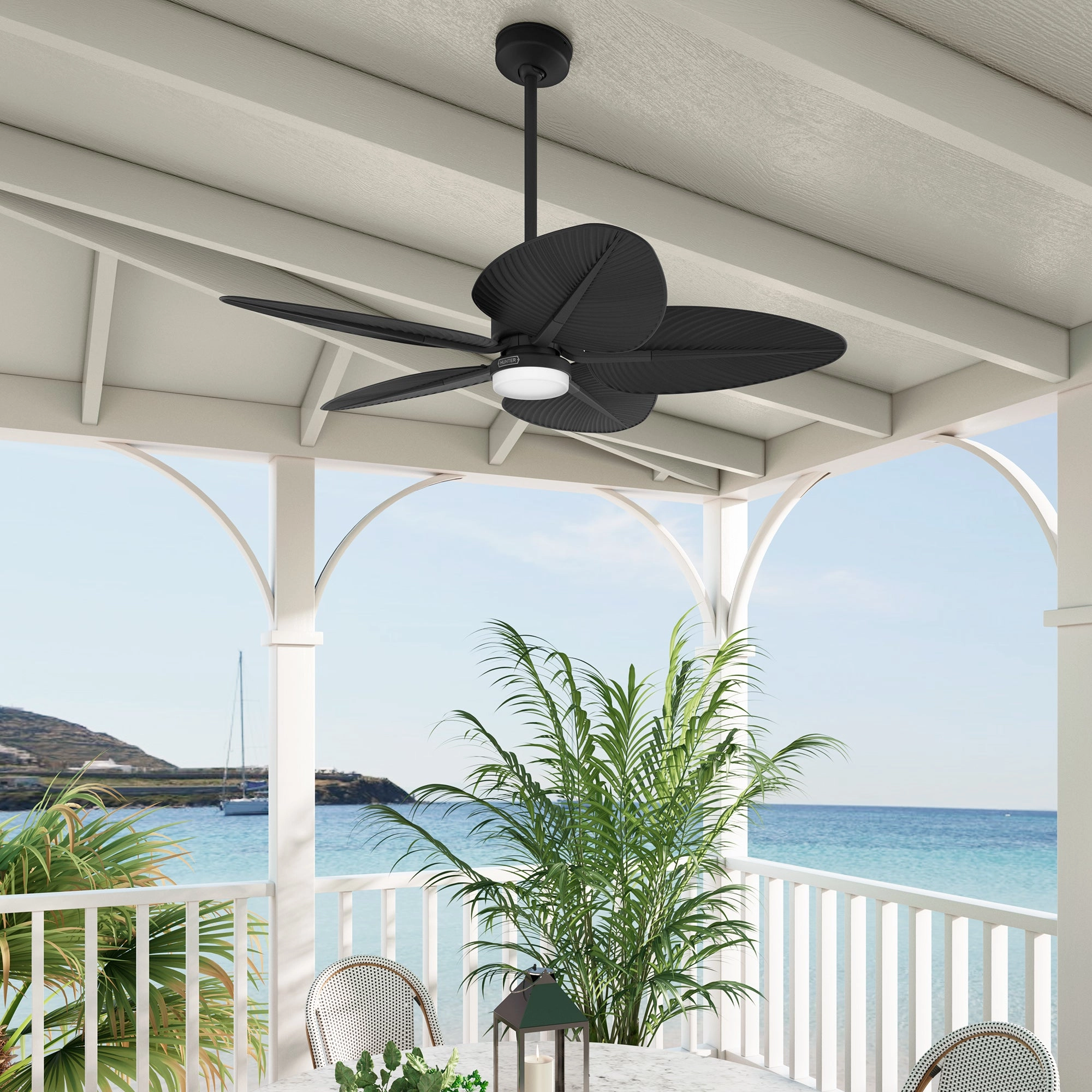 Tropic View 52"Ceiling Fan Matte Black