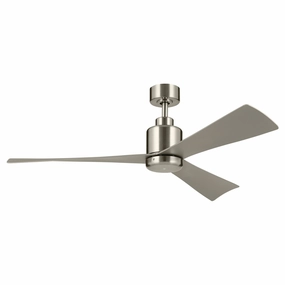 TRUE 52"Ceiling Fan Brushed Stainless Steel versatile medium fans for any space