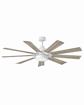 Turbine 60"Ceiling Fan Chalk White lightweight fans for moving around easily