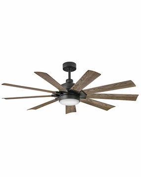 Turbine 60"Ceiling Fan Matte Black weatherproof fans for outdoor environments