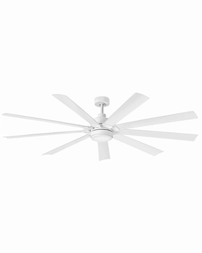 Turbine 80"Ceiling Fan Chalk White outdoor exterior fans for patio cooling