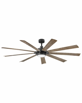 Turbine 80"Ceiling Fan Matte Black large electric fans for spacious rooms