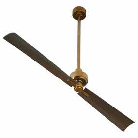 Twain 56"Patio Fan Brushed Brass home fans with built-in timer settings