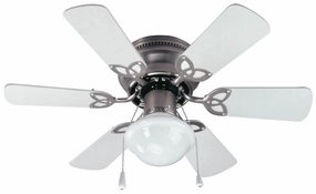Twister 30"Ceiling Fan Brushed Pewter best small fans for home and travel