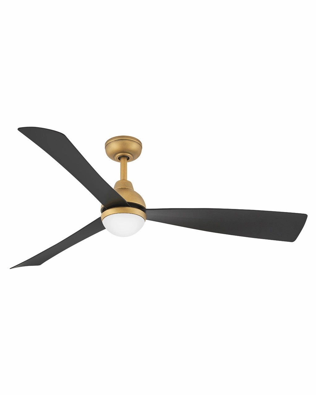 Una 56" Ceiling Fan Heritage Brass sleek design electric fans for modern homes