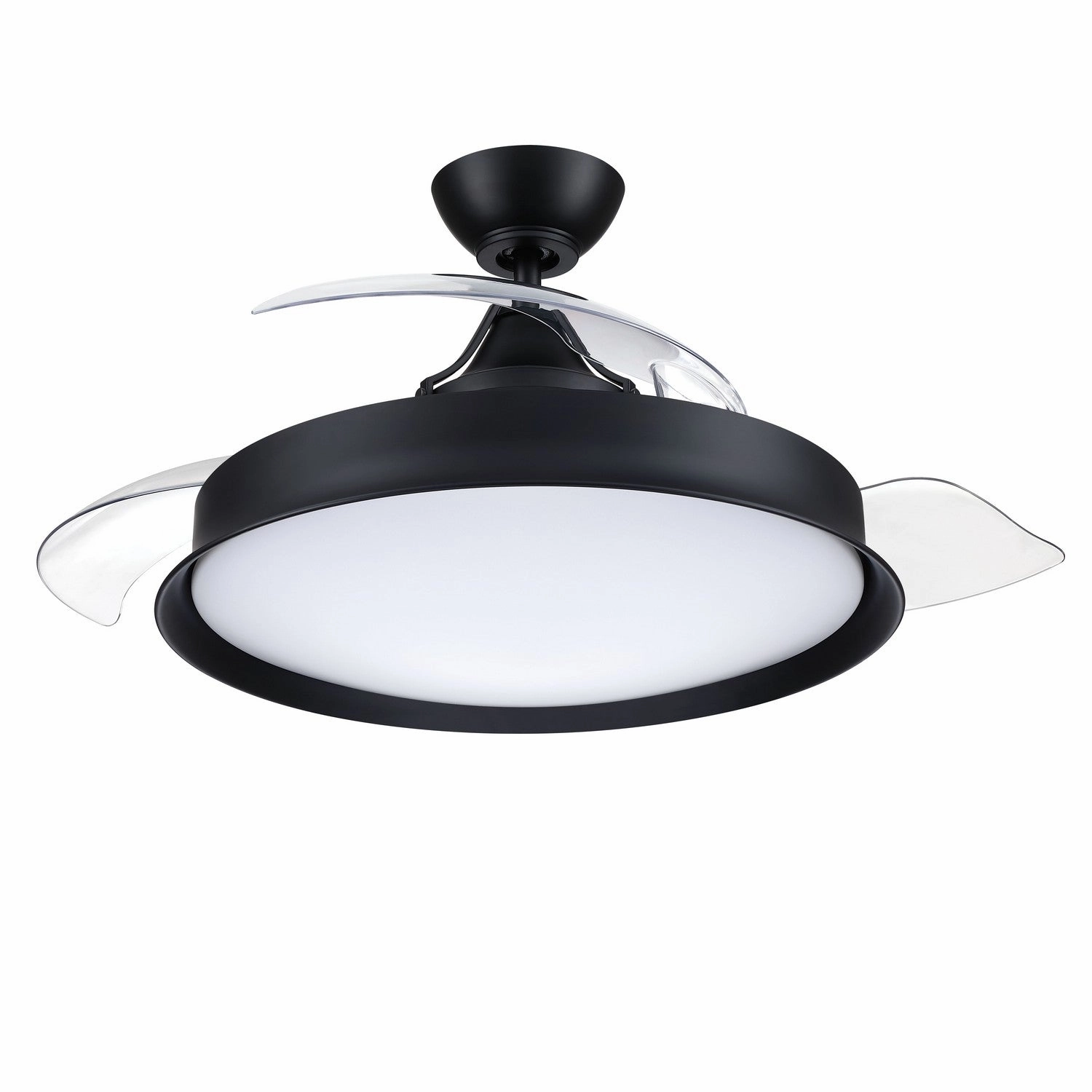 Union 42 Hidden Blades 42"Ceiling Fan Flat Black portable electric fans for dorm rooms