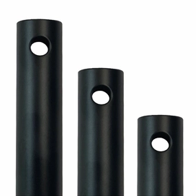 Universal Down Rod adjustable fans for targeted cooling