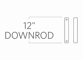 Universal Downrod Dark Weathered Zinc multi-speed fans with easy controls