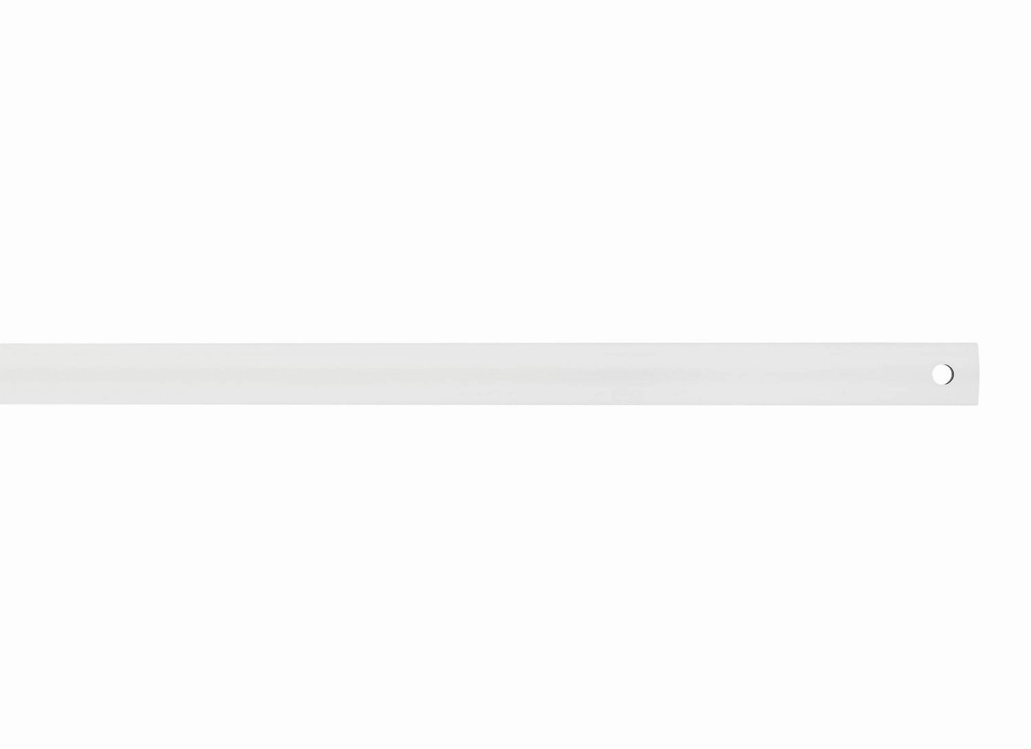 Universal Downrod Matte White lightweight fans for moving around easily