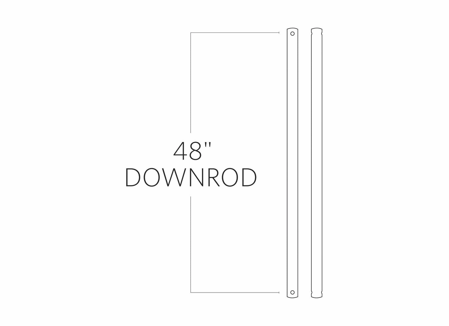 Universal Downrod Midnight Black whisper-quiet fans for bedrooms and offices