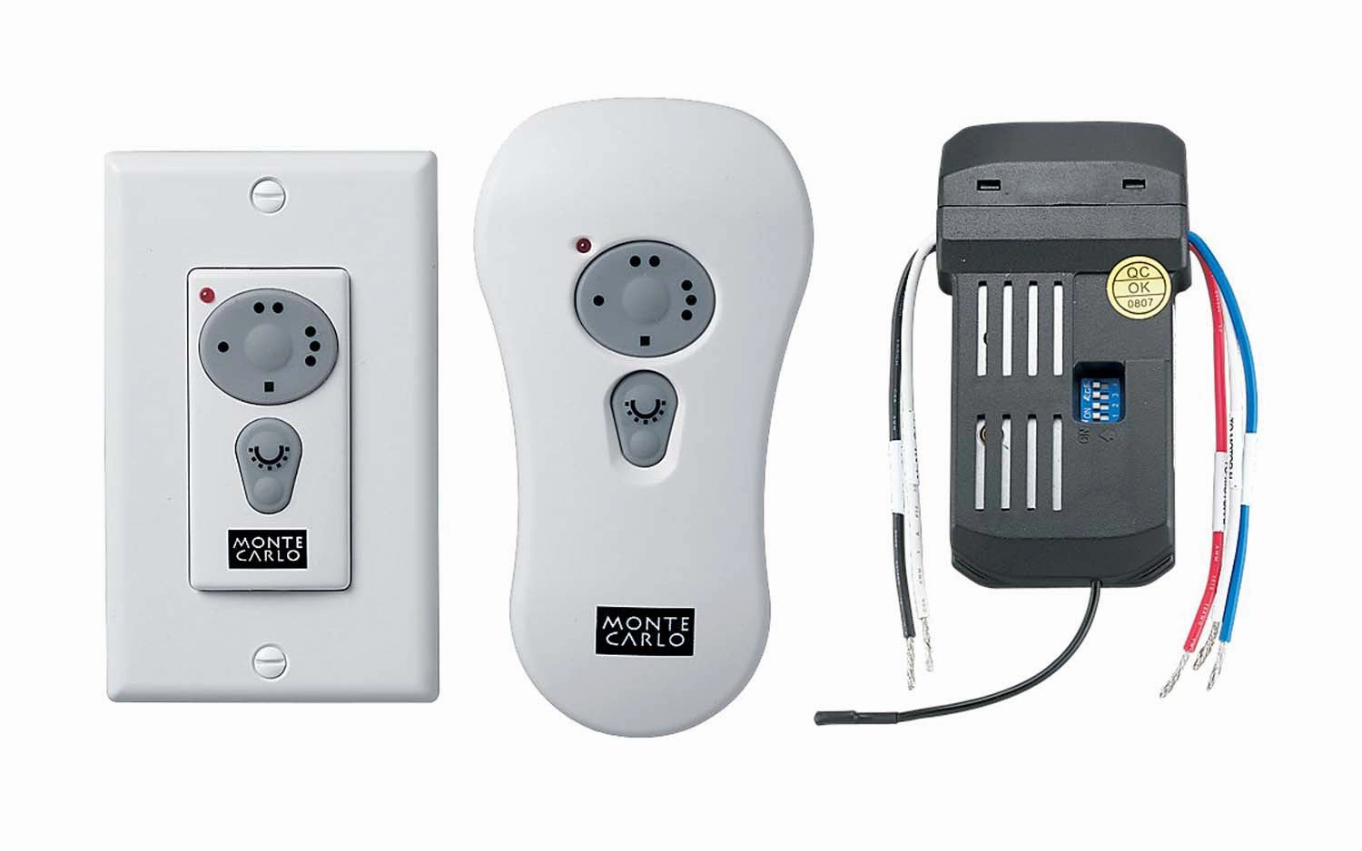 Universal Wall/Hand-Held Remote Control Kit White modern electric fans for minimalist decor