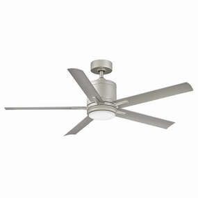 Vail 52" LED Smart Fan Brushed Nickel outdoor exterior fans for patio cooling