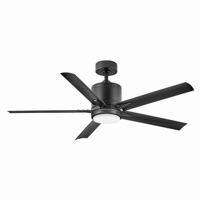 Vail 52" LED Smart Fan Matte Black cool breeze fans for quiet operation