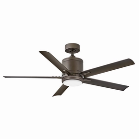 Vail 52" LED Smart Fan Metallic Matte Bronze outdoor exterior fans for patio cooling