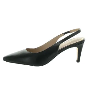 VANDAM SLING PUMP 65 Womens Cushioned Footbed Faux Leather Kitten Heels